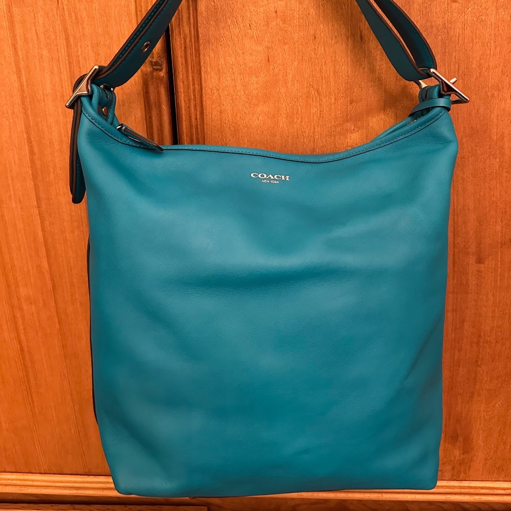 Coach 19889 Legacy Leather Duffle Tourmaline EUC $348 Rare